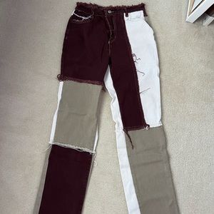 colorblock pants